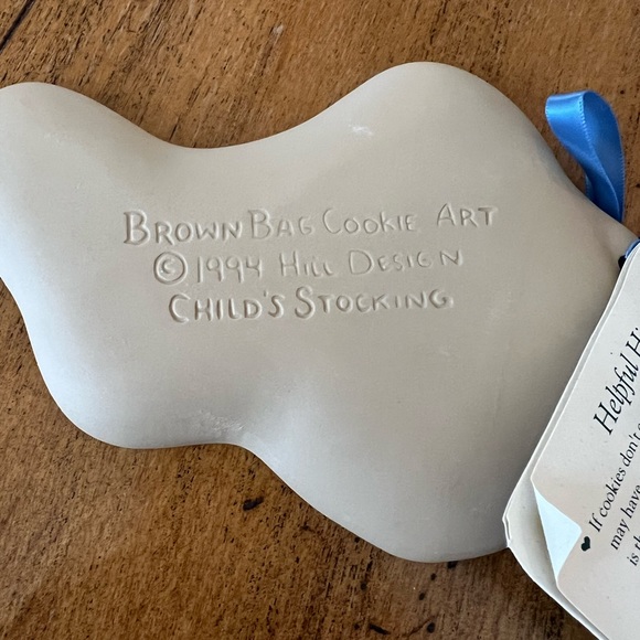 Vintage 1994 Brown Bag Cookie Art Christmas Stocking - Picture 4 of 4